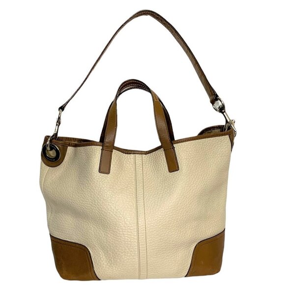 Coach Hadley Leather Medium Duffle Bag 31334 Pebbled Leather - Picture 2 of 15